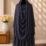 🖤 Midnight Bloom Hijab