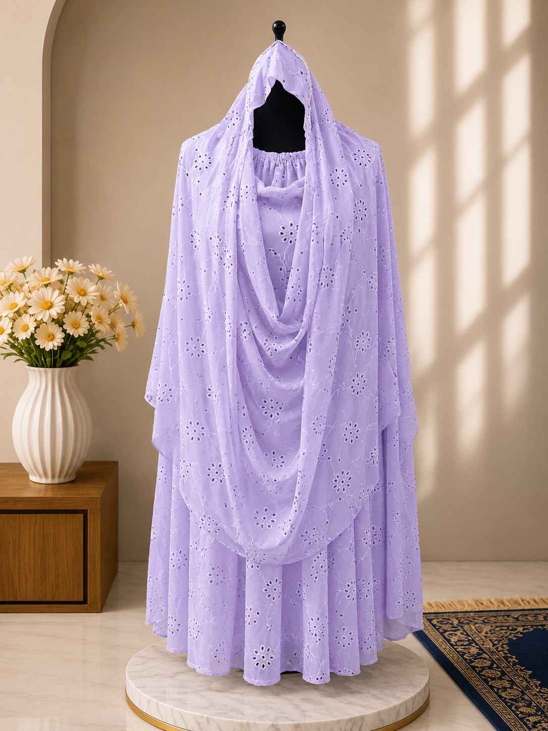 2 💜 Lavender Bloom Hijab - Image 1