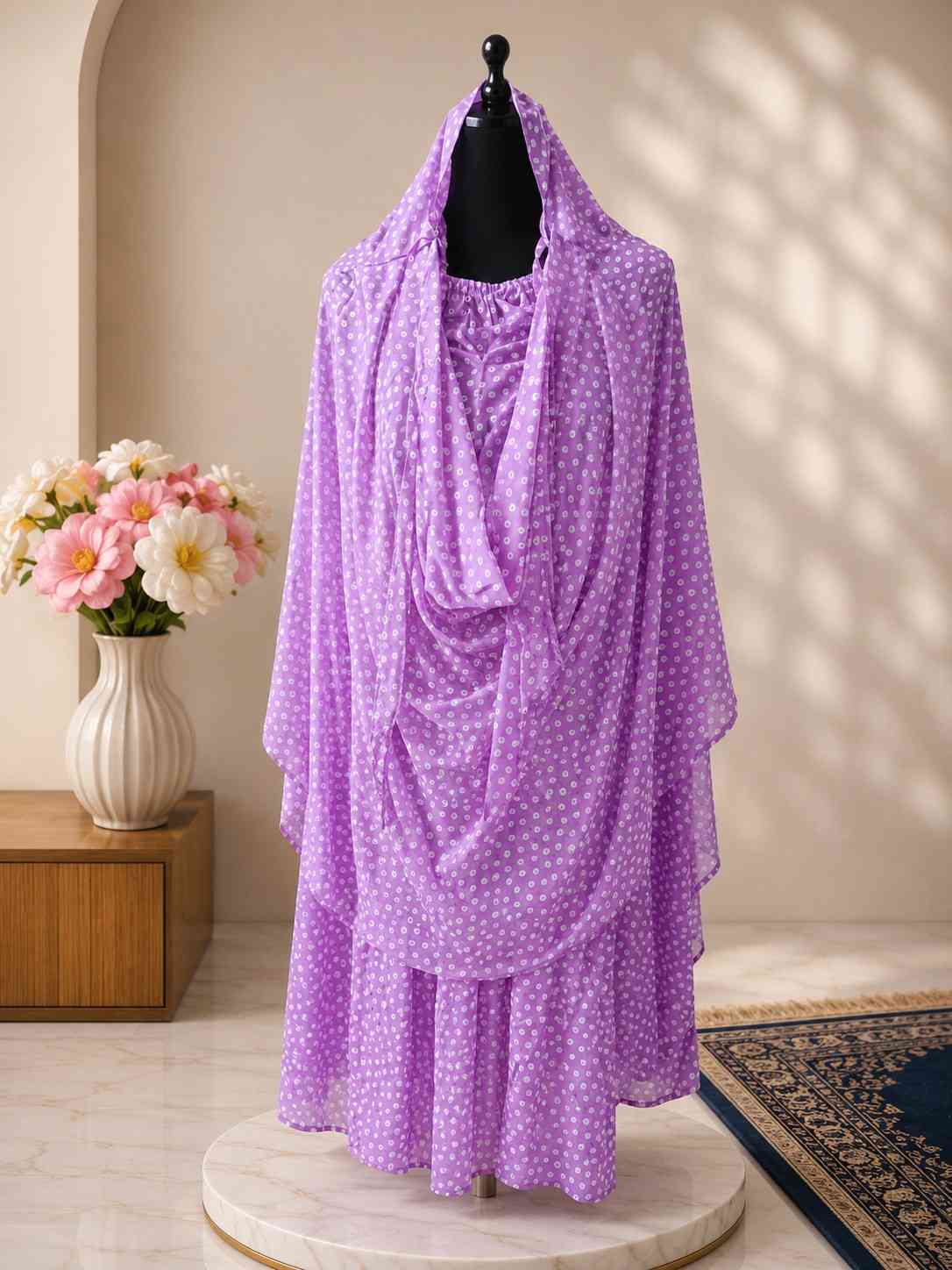 4 💜 Lavender Bloom Hijab - Image 1
