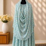 🩶 Silver Bloom Hijab
