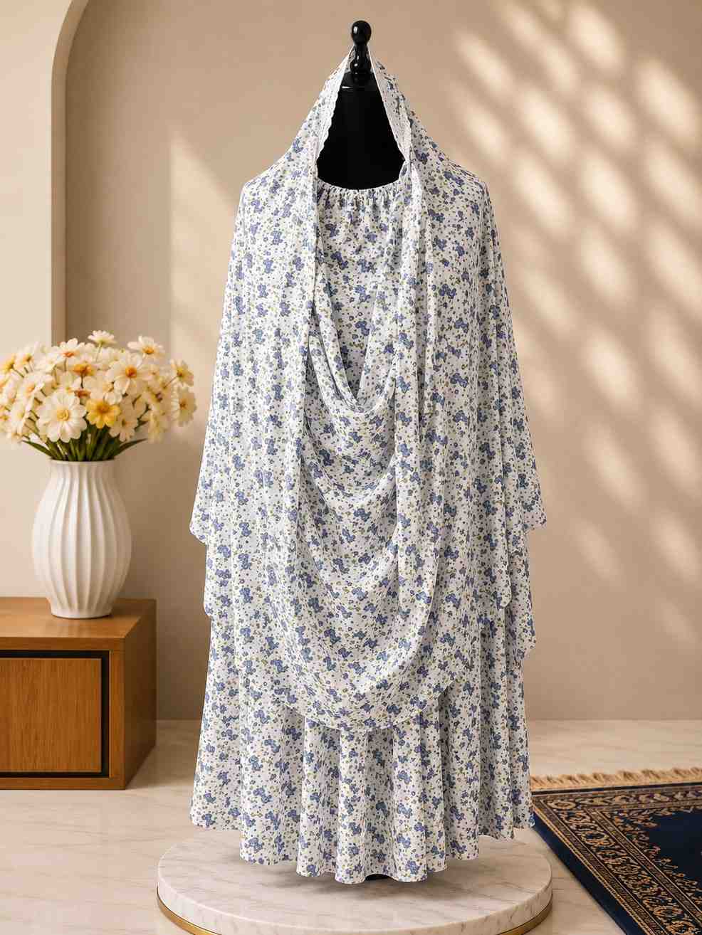 7 💚 Emerald Bloom Hijab - Image 1